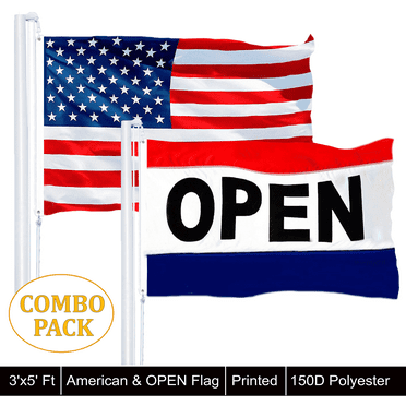 Details about / Grand Opening Indoor Outdoor Dyed Polyester Flag Grommets 3/' X 5/' Red-White-Blue